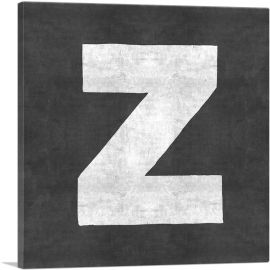 Chalkboard Alphabet Letter Z-1-Panel-36x36x1.5 Thick