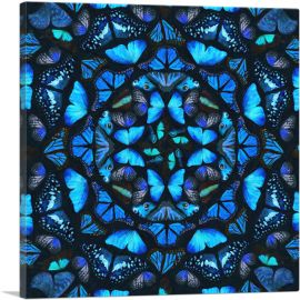Butterfly Kaleidoscope Wings Insect-1-Panel-36x36x1.5 Thick