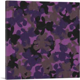 Purple Black Gray Camo Camouflage Teddy Bear Pattern