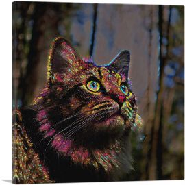 Norwegian Forest Cat Bright-1-Panel-26x26x.75 Thick