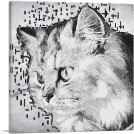 Persian Cat Breed White-1-Panel-26x26x.75 Thick