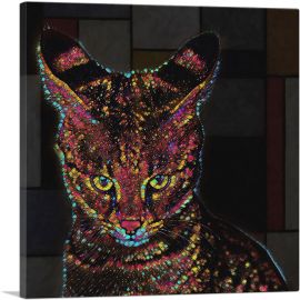 Savannah Cat Breed Color-1-Panel-26x26x.75 Thick