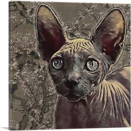 Sphynx Cat Breed-1-Panel-36x36x1.5 Thick