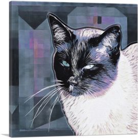 Tonkinese Cat Breed-1-Panel-12x12x1.5 Thick