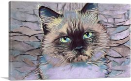 Balinese Cat Breed-1-Panel-12x8x.75 Thick