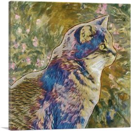 Manx Cat Breed Garden-1-Panel-26x26x.75 Thick