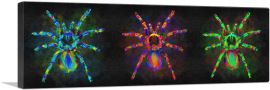 Three Tarantula Spiders-1-Panel-48x16x1.5 Thick