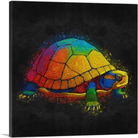 Turtle Tortoise Reptile Animal-1-Panel-18x18x1.5 Thick