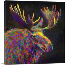 Bull Moose Elk Antlers-1-Panel-26x26x.75 Thick