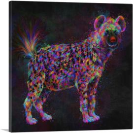 African Spotted Hyena-1-Panel-12x12x1.5 Thick
