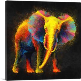 Elephant African Asian-1-Panel-18x18x1.5 Thick