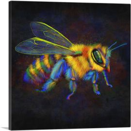 Honey Bumble Bee Insect-1-Panel-26x26x.75 Thick