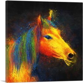 Horse Wild Farm Animal-1-Panel-26x26x.75 Thick