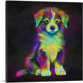 Puppy Cute Dog-1-Panel-12x12x1.5 Thick