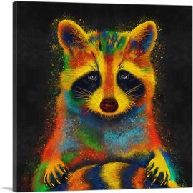 Raccoon Racoon Animal-1-Panel-26x26x.75 Thick