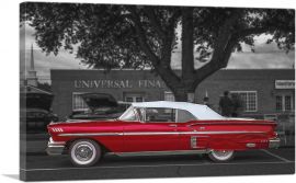 Red Vintage Car-1-Panel-40x26x1.5 Thick
