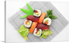 Sushi Sashimi With Salad-1-Panel-12x8x.75 Thick