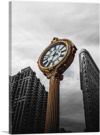 Gold Street Clock New York City NYC-1-Panel-26x18x1.5 Thick