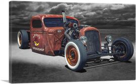 Hot Rod American Vintage Car-1-Panel-26x18x1.5 Thick