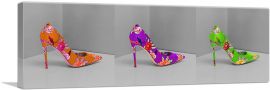 Orange Purple Green High Heels Shoe Stiletto-1-Panel-48x16x1.5 Thick