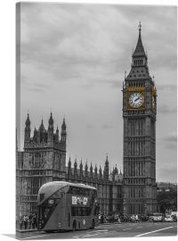 Big Ben Clock In London England-1-Panel-18x12x1.5 Thick