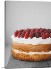 Raspberry Cake with Frosting-1-Panel-40x26x1.5 Thick
