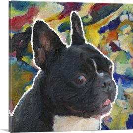 French Bulldog Dog Breed-1-Panel-18x18x1.5 Thick