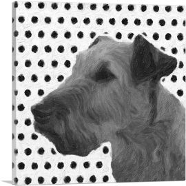 Irish Terrier Dog Breed-1-Panel-18x18x1.5 Thick