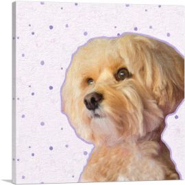 Maltese Dog Breed-1-Panel-18x18x1.5 Thick