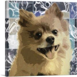 Pomeranian Dog Breed-1-Panel-18x18x1.5 Thick