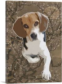 Beagle Dog Breed Brown Flowers