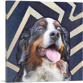 Bernese Mountain Dog Breed-1-Panel-12x12x1.5 Thick