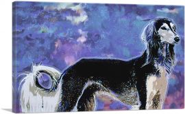 Saluki Dog Breed Blue Purple