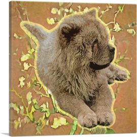 Chow Chow Dog Breed-1-Panel-18x18x1.5 Thick