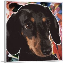 Dachshund Dog Breed Red Abstract
