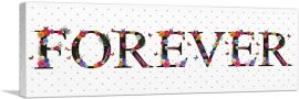 FOREVER Girls Room Decor-1-Panel-36x12x1.5 Thick