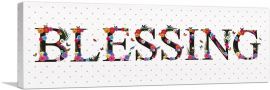 Blessing Religious Church Decor-1-Panel-36x12x1.5 Thick