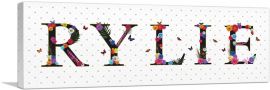 RYLIE Girls Name Room Decor-1-Panel-36x12x1.5 Thick
