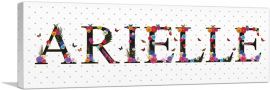 ARIELLE Girls Name Room Decor-1-Panel-48x16x1.5 Thick
