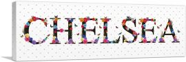 CHELSEA Girls Name Room Decor-1-Panel-48x16x1.5 Thick
