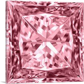 Pink Princess Cut Diamond Jewel