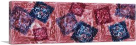 Pink Purple Blue Princess Cut Diamond Jewel-1-Panel-48x16x1.5 Thick