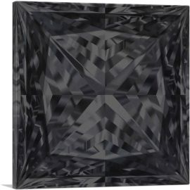 Black Princess Cut Diamond Jewel-1-Panel-18x18x1.5 Thick