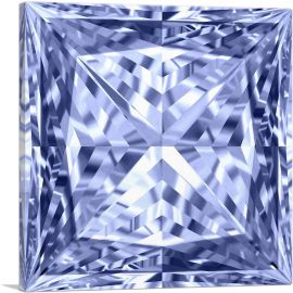 Violet Princess Cut Diamond Jewel