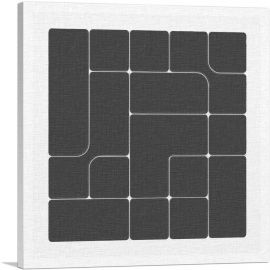 Mid-Century Modern Irregular Puzzle Cube-1-Panel-12x12x1.5 Thick