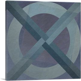 Mid-Century Modern X Marks the Spot-1-Panel-18x18x1.5 Thick