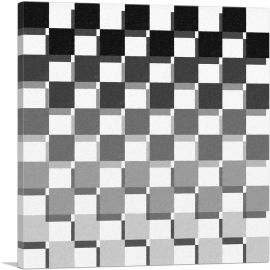 Mid-Century Modern Checker Board-1-Panel-36x36x1.5 Thick