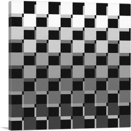Mid-Century Modern Checker Board Inverted-1-Panel-36x36x1.5 Thick