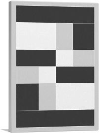 Mid-Century Modern Glitched Block-1-Panel-60x40x1.5 Thick