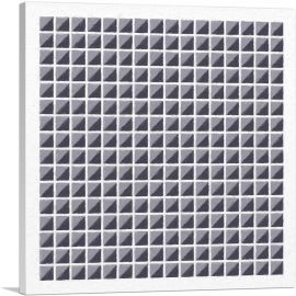 Mid-Century Modern Gray Grid-1-Panel-12x12x1.5 Thick
